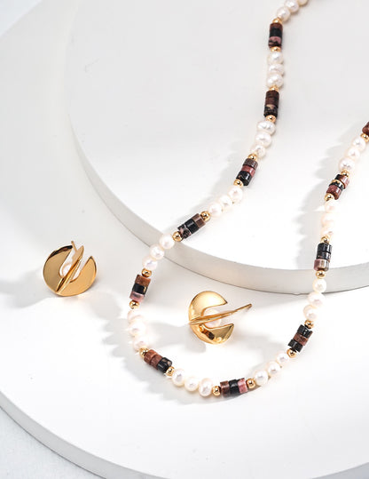 Tiger’s Eye Pearl Necklace